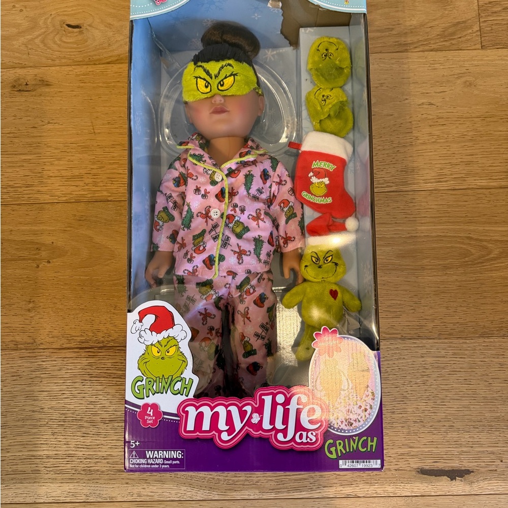 Collector Item My Life As Grinch Doll Pajama Set - Pink